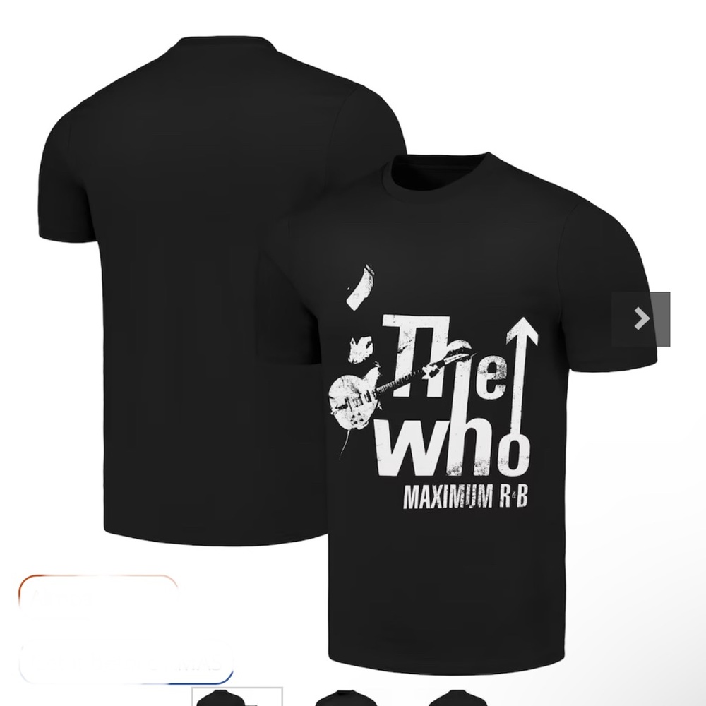 The Who Band Graphic T-Shirt Size Medium